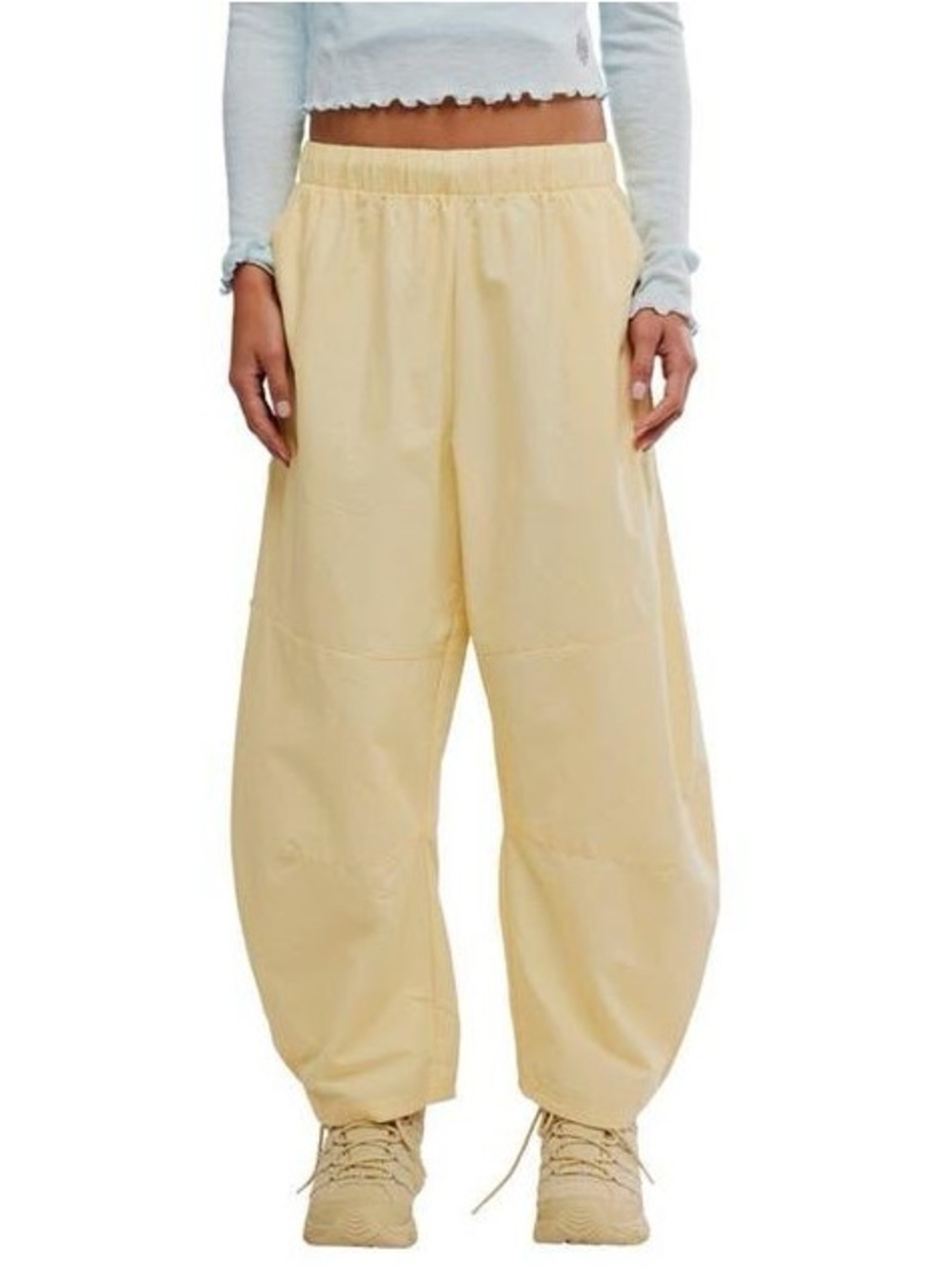 Free People Movement Yellow Barrel Leg Sweat Pants
